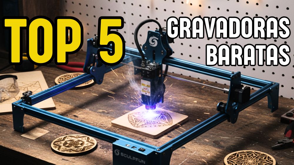 5 Máquinas de Gravação a Laser Boas e Baratas para Começar Hoje!